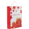 Sac cadeau Joyeuses fêtes rouge et blanc h.46 cm