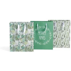 Sac cadeau moyen format, jardin hiver, papier