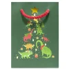 Sac cadeau Noël enfant licorne ou dinosaure 11xH15cm - 2 modèles