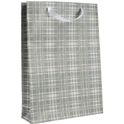 Sac cadeau Noël Gris Vert taille L