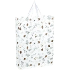 Sac cadeau Noël Jardin d'Hiver L46X33 cm