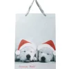Sac cadeau Noël motif chiots