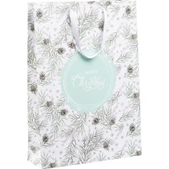 Sac cadeau Noël motif nature Taille L L33xH46cm