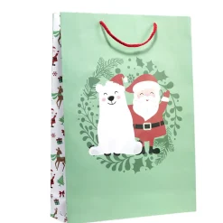 Sac cadeau Noël 33xH46cm - 2 modèles