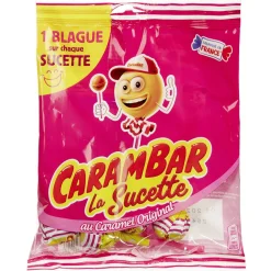 Sachet Sucettes carambar au caramel
