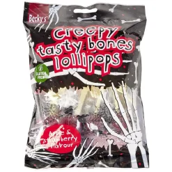 Sachet sucettes Halloween en forme d'os