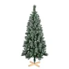 Sapin artificiel effet enneigé pied en bois 502 branches Ø86xH180cm