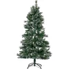 Sapin artificiel floqué 98 branches H 90 cm