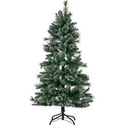 Sapin artificiel floqué 98 branches H 90 cm