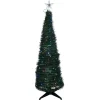 Sapin artificiel pliable lumineux 250LED multicolore pied plastique Ø45xH150cm