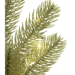 Sapin artificiel vert lumineux 30 MicroLED blanc chaud H35 cm