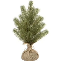 Sapin artificiel vert lumineux 30 MicroLED blanc chaud H35 cm