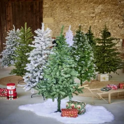 Sapin artificiel vert pied en bois 474 branches Ø92xH180cm