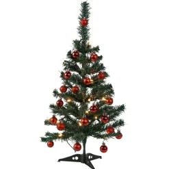 Sapin décoré lumineux rouge 20 LED
