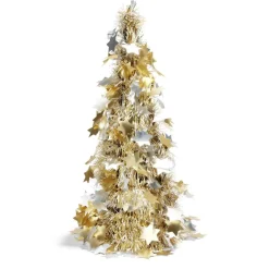 Sapin de Noël à poser avec étoiles H38cm - 3 modèles