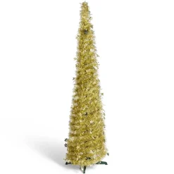 Sapin de Noël artificiel POP UP doré Ø30xH120cm