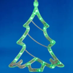 Sapin de Noël lumineux vert fixe