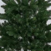 Sapin de Noël Vert effet réel avec pied en bois H120 cm