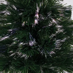 Sapin de Noël vert fibre optique 60 cm 8 led couleurs changeantes