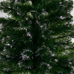 Sapin de Noël vert fibre optique h 120 cm