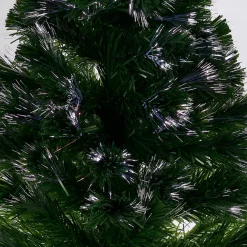 Sapin de Noël vert fibre optique h 90 cm