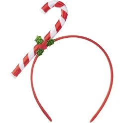 Serre-tête déco sucre d'orge Noël