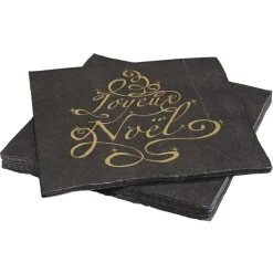 Serviette en papier motif "Joyeux Noel" x20