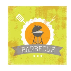 Serviette en papier motif barbecue x20
