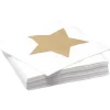 Serviette en papier motif étoile doré x20