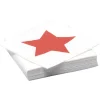 Serviette en papier motif étoile rouge x20