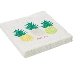 Serviette en papier motifs ananas x20