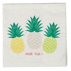 Serviette en papier motifs ananas x20