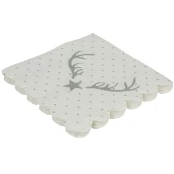 Serviette en papier motif étoile de Noël x12
