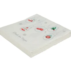 Serviette en papier motif guirlande de Noël x 20