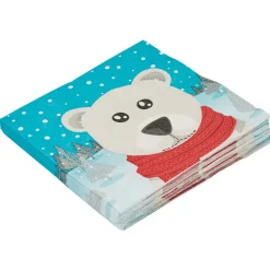 Serviette en papier ours polaire x20