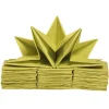 Serviette en papier pré pliée vert anis x12