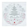 Serviette jetable motif sapin givré x20
