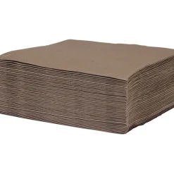 Serviette jetable 38x38 cm uni taupe x40