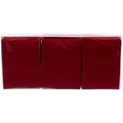 Serviette origami en papier rouge x12