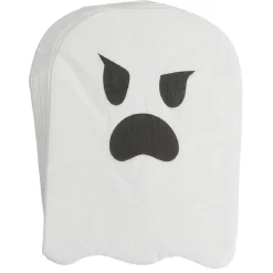 Serviette papier Halloween forme fantôme blanc x20