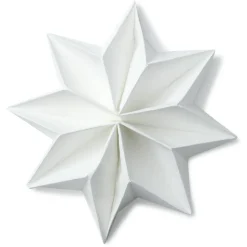 Serviettes x 10 prépliées forme flocon de neige