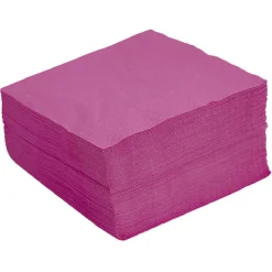 Serviettes x 100 rose fushia