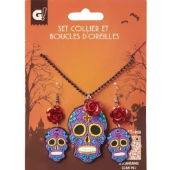 Set collier et boucles d'oreilles x2