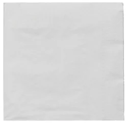 Set de 50 assiettes carton et 50 serviettes blanches