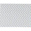 Set de table blanc décor chevrons dorés x8