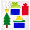 Sticker gel cadeau de Noël pour fenêtre