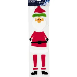Sticker gel Père Noël ou Bonhomme de neige pour fenêtre