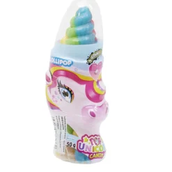 Sucette licorne avec bonbons