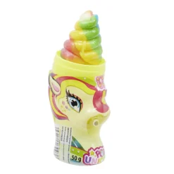 Sucette licorne avec bonbons