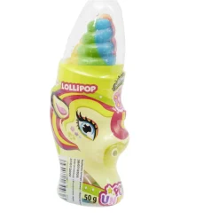Sucette licorne avec bonbons